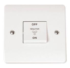CMA020  Mode White 10A 3 Pole Fan Isolation Switch